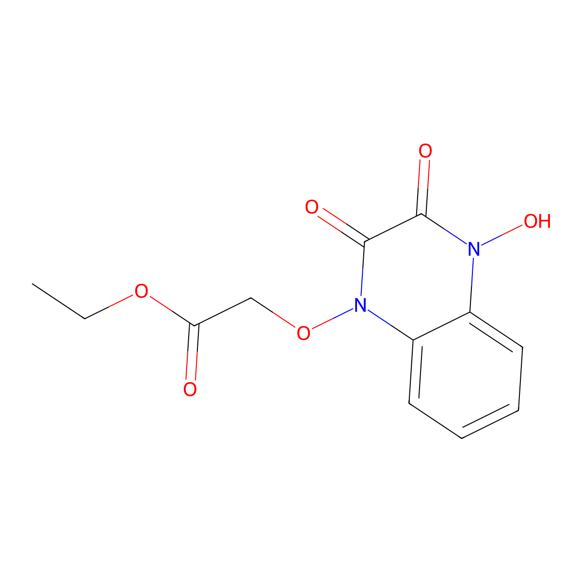ethyl [(4-hydroxy-2,3-dioxo-3,4-dihydroquinoxalin-1(2H)-yl)oxy]acetate molecular structure, CAS 312594-20-0