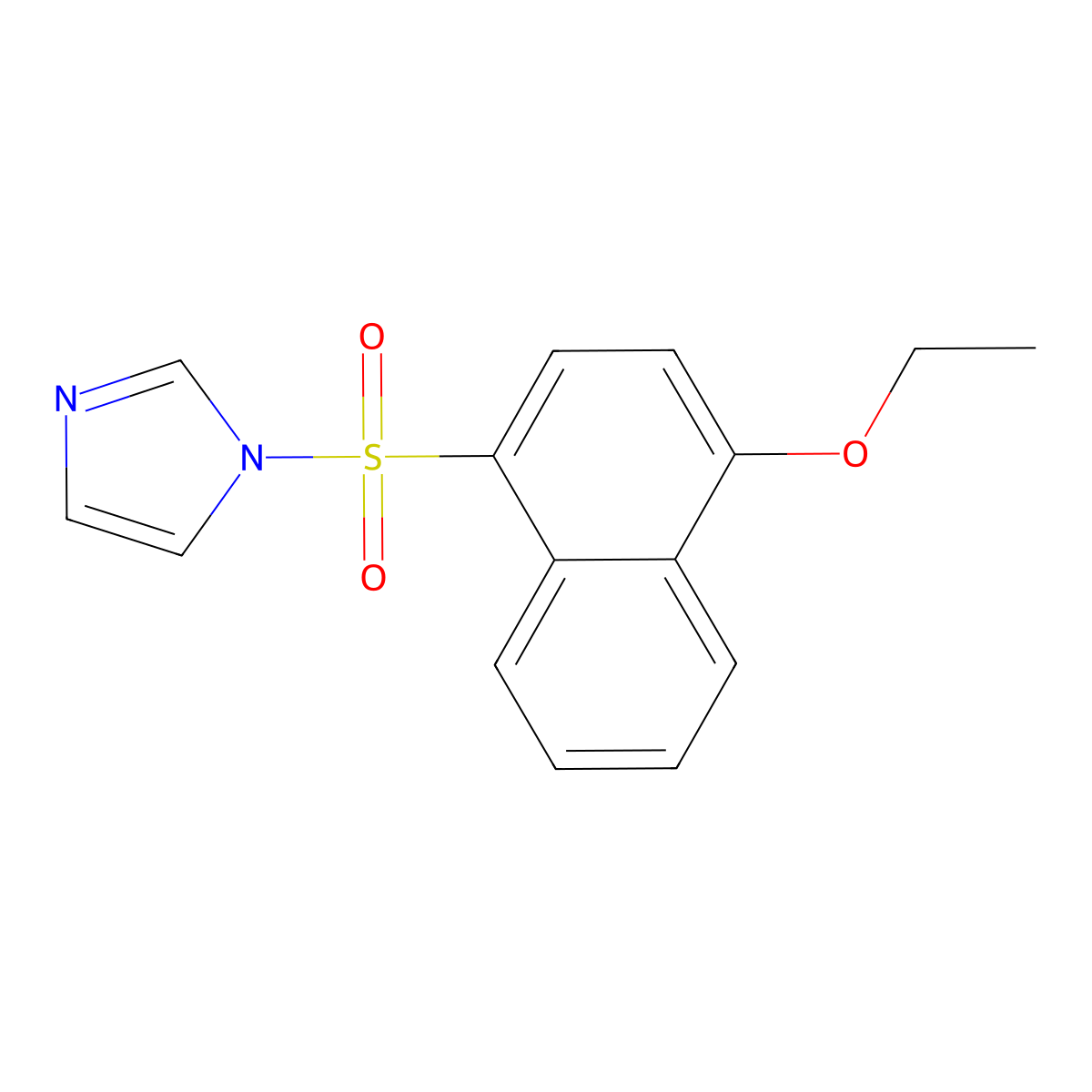 1-(4-Ethoxynaphthalen-1-yl)sulfonylimidazole molecular structure, CAS 312594-34-6