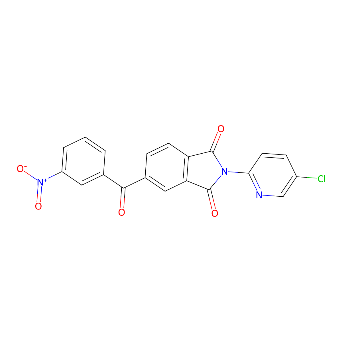 2-(5-Chloropyridin-2-yl)-5-(3-nitrobenzoyl)isoindole-1,3-dione molecular structure, CAS 312594-95-9