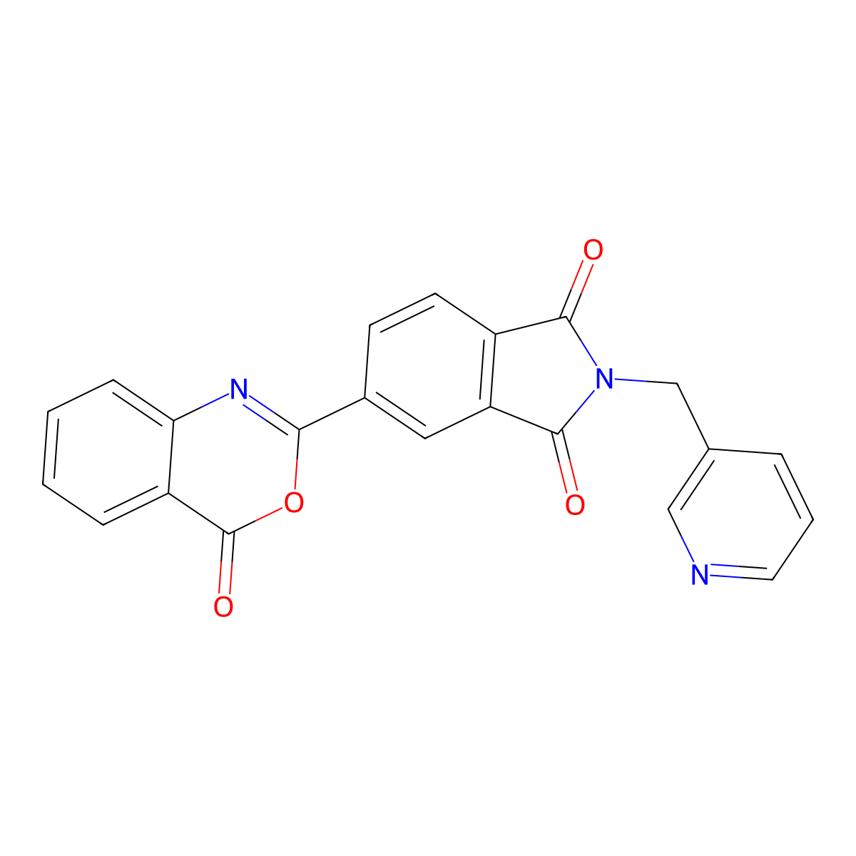 5-(4-Oxo-3,1-benzoxazin-2-yl)-2-(pyridin-3-ylmethyl)isoindole-1,3-dione molecular structure, CAS 312595-00-9