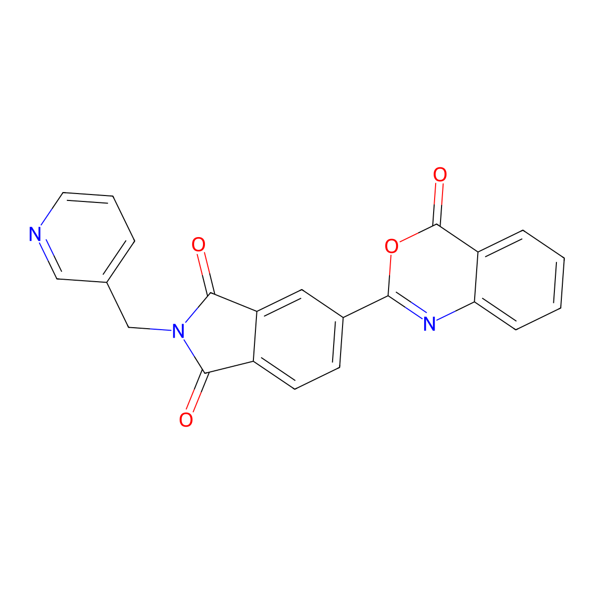 5-(4-Oxo-3,1-benzoxazin-2-yl)-2-(pyridin-3-ylmethyl)isoindole-1,3-dione molecular structure, CAS 312595-00-9