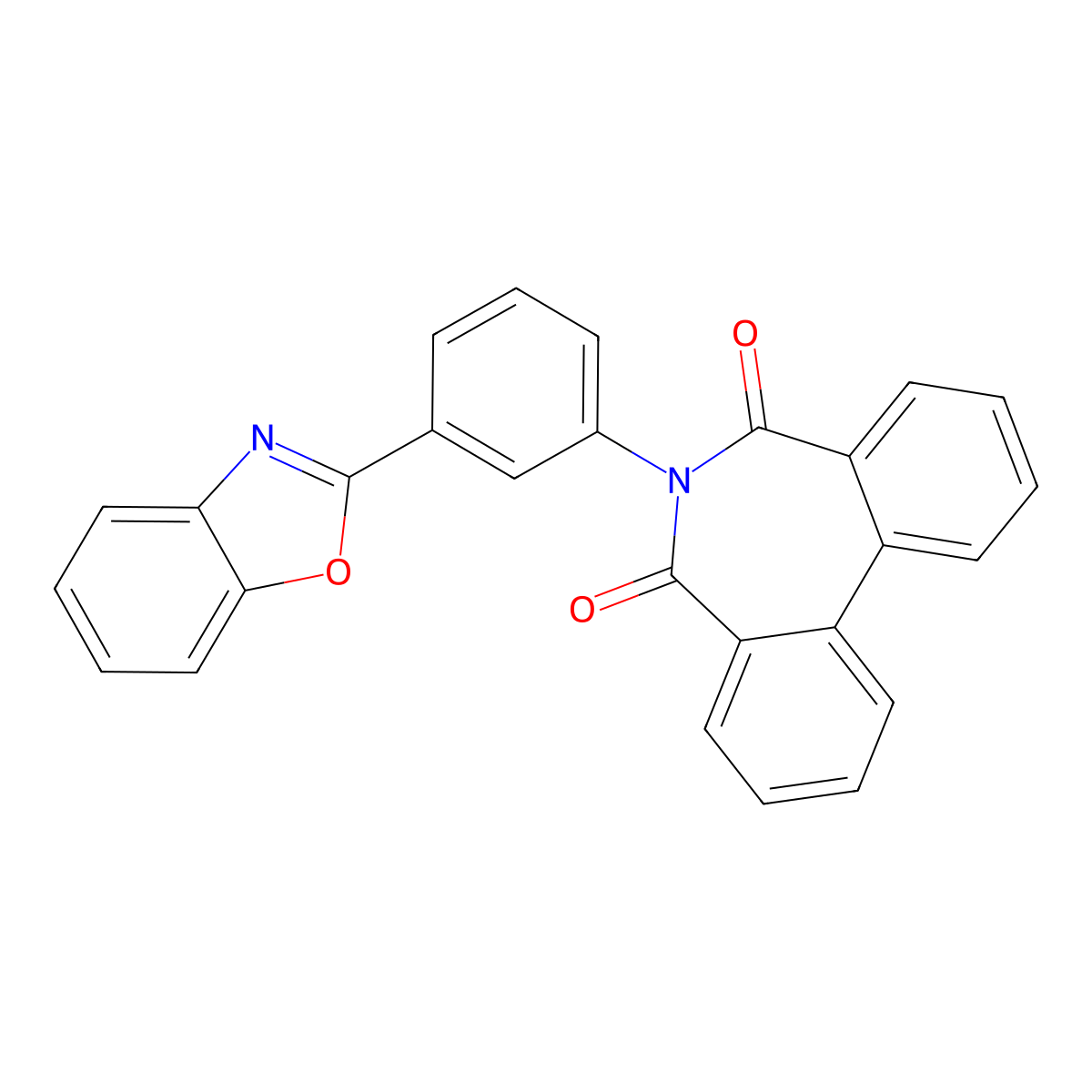6-[3-(1,3-Benzoxazol-2-yl)phenyl]benzo[d][2]benzazepine-5,7-dione molecular structure, CAS 312595-56-5