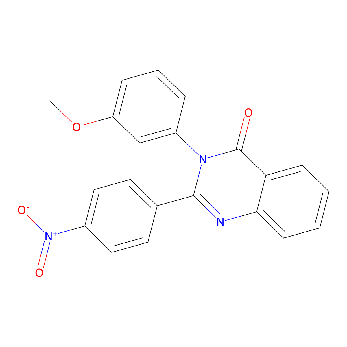 3-(3-methoxyphenyl)-2-(4-nitrophenyl)quinazolin-4(3H)-one molecular structure, CAS 312595-67-8