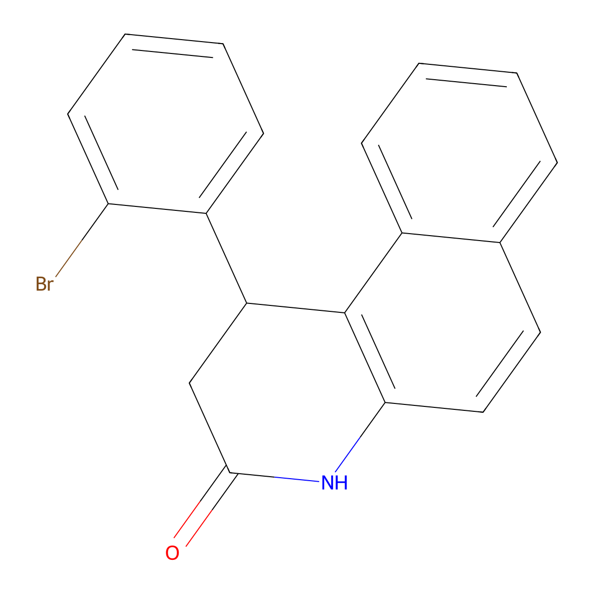 1-(2-bromophenyl)-1,4-dihydrobenzo[f]quinolin-3(2H)-one molecular structure, CAS 312595-90-7