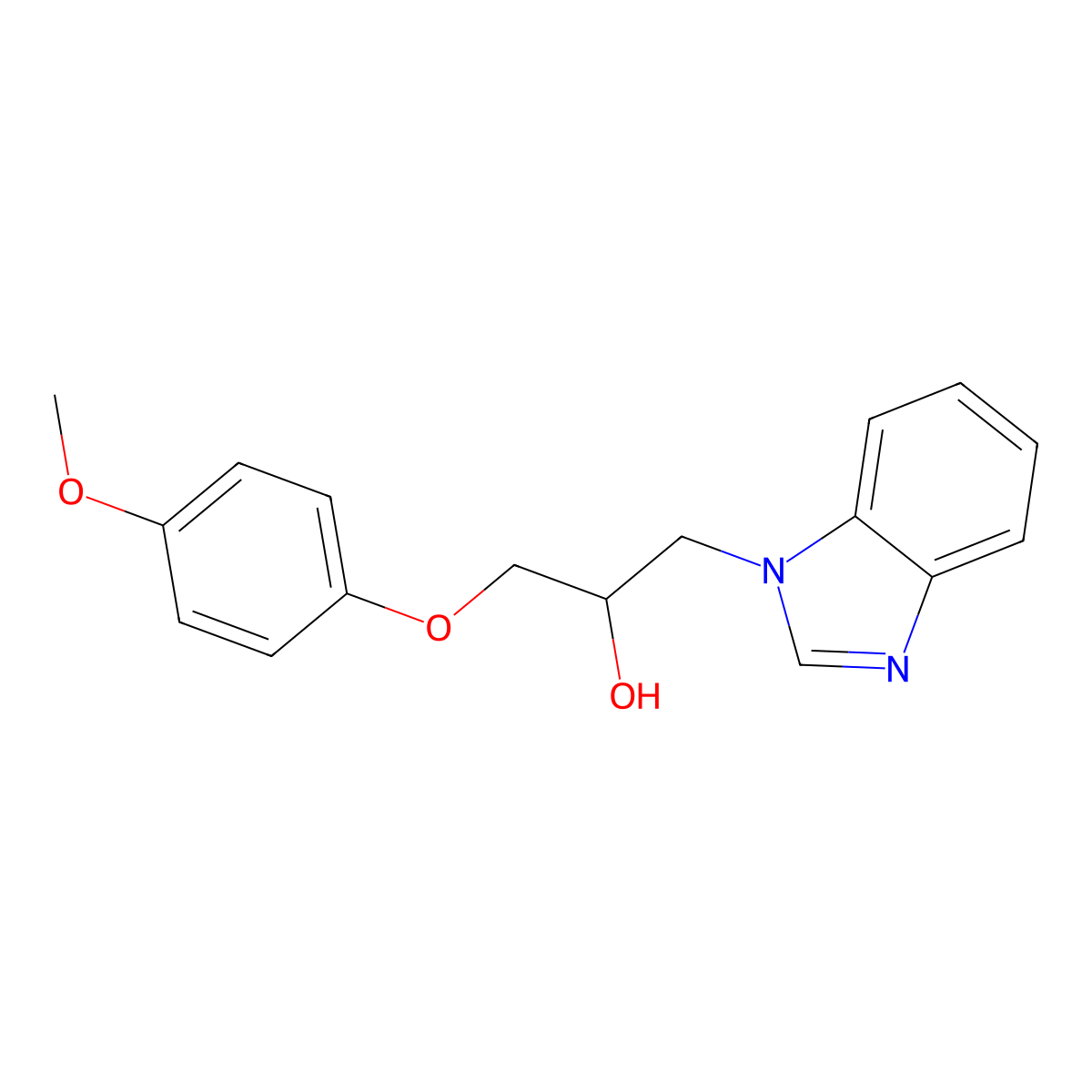 1-(Benzimidazol-1-yl)-3-(4-methoxyphenoxy)propan-2-ol molecular structure, CAS 312598-39-3