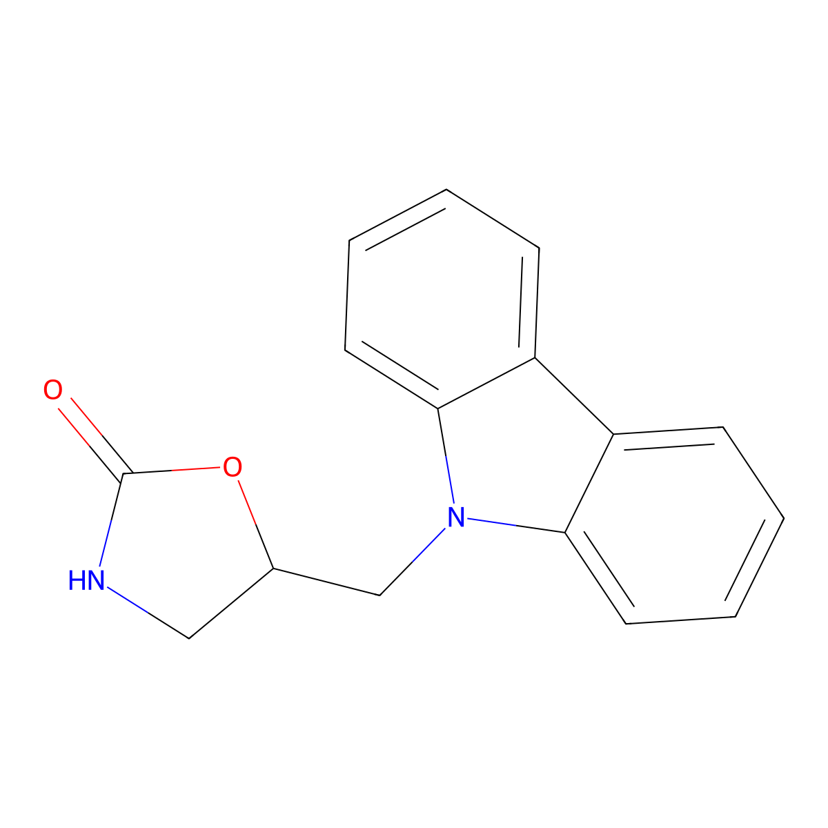 5-(Carbazol-9-ylmethyl)-1,3-oxazolidin-2-one molecular structure, CAS 312598-49-5