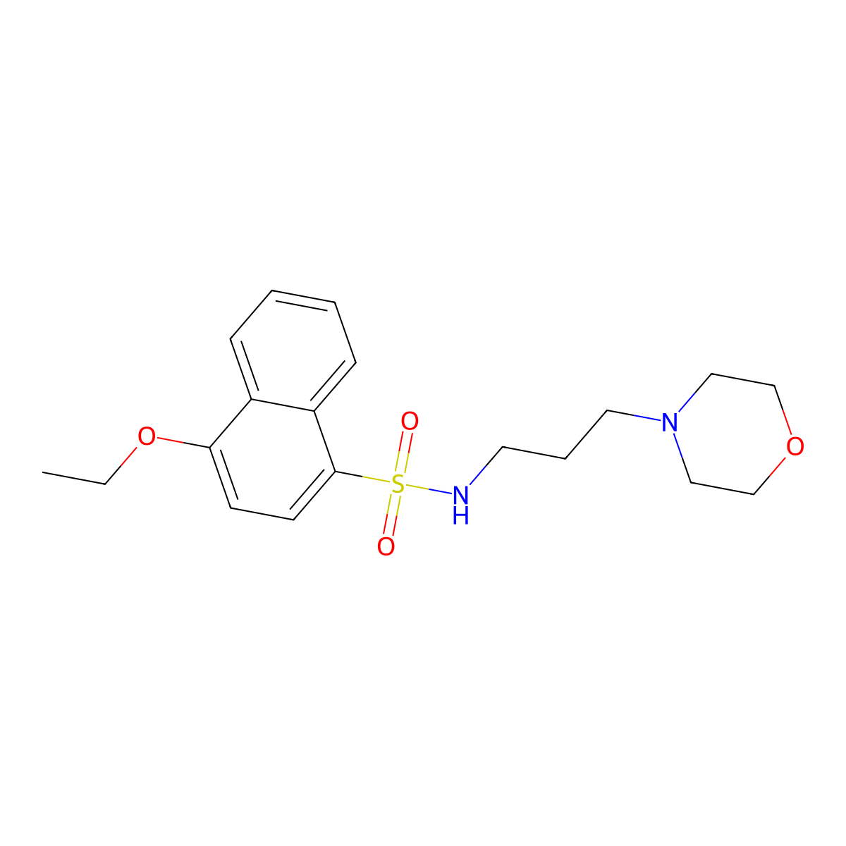 [(4-Ethoxynaphthyl)sulfonyl](3-morpholin-4-ylpropyl)amine molecular structure, CAS 312598-57-5