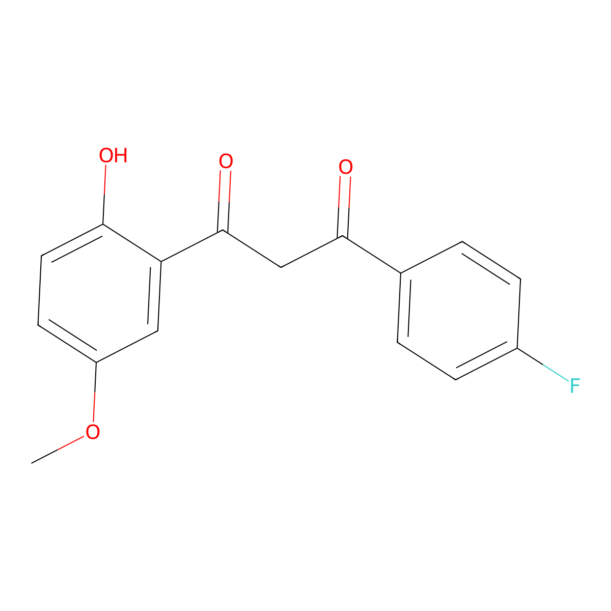 1-(4-Fluorophenyl)-3-(2-hydroxy-5-methoxyphenyl)propane-1,3-dione molecular structure, CAS 312607-68-4