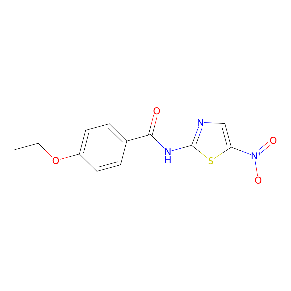 4-Ethoxy-N-(5-nitrothiazol-2-yl)benzamide molecular structure, CAS 312608-54-1
