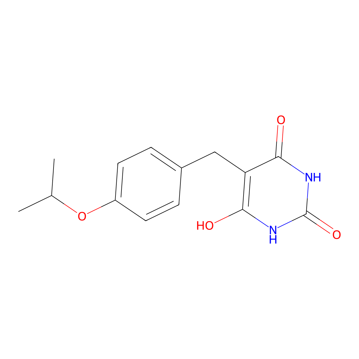 5-(4-Isopropoxy-benzyl)-pyrimidine-2,4,6-triol molecular structure, CAS 312619-24-2