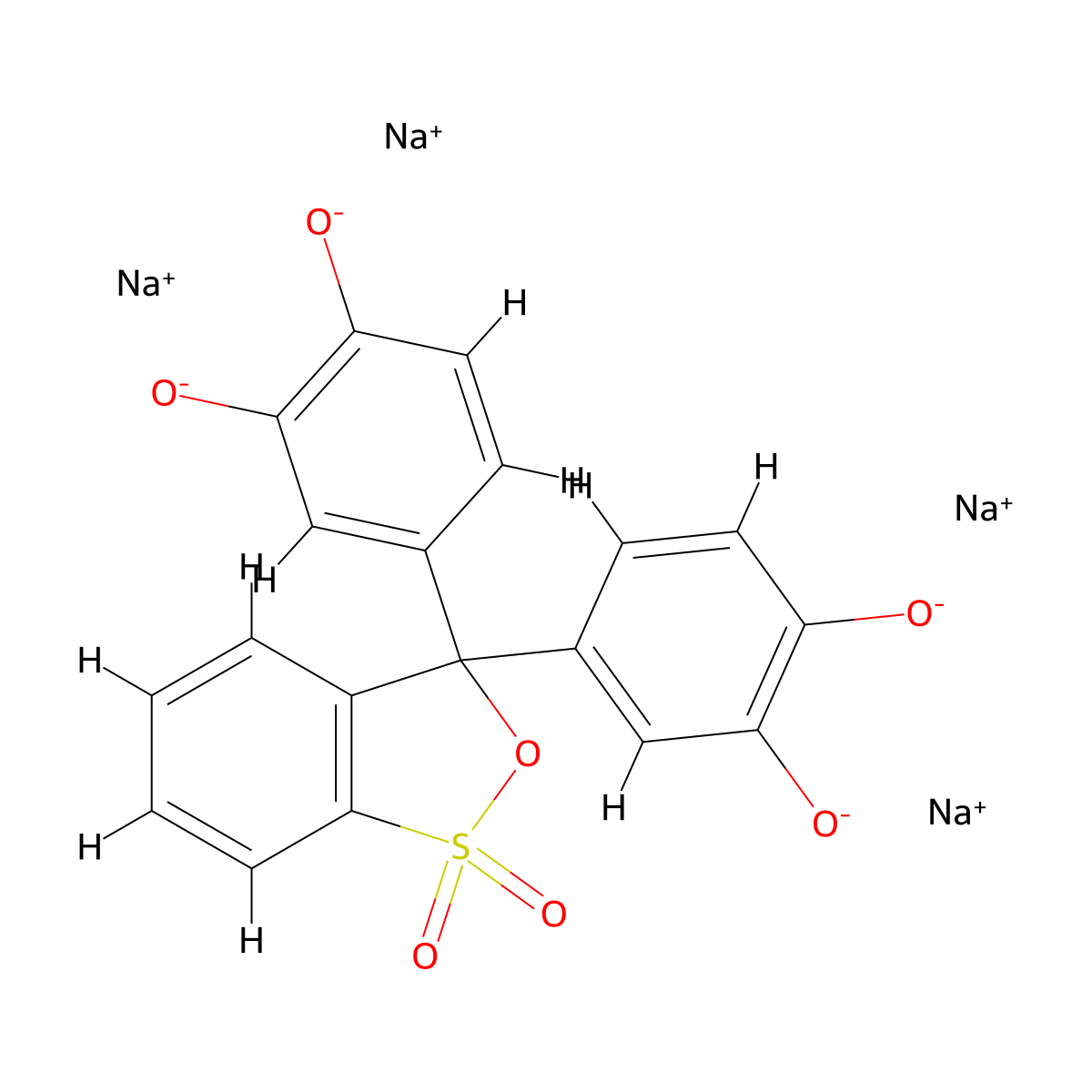 Pyrocatechol Violet sodium salt molecular structure, CAS 312619-38-8