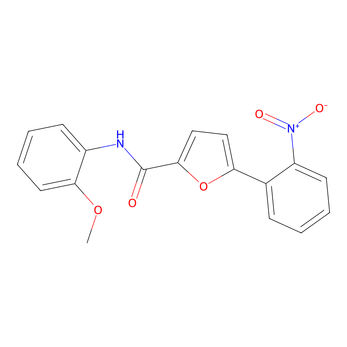 N-(2-methoxyphenyl)-5-(2-nitrophenyl)furan-2-carboxamide molecular structure, CAS 312620-88-5