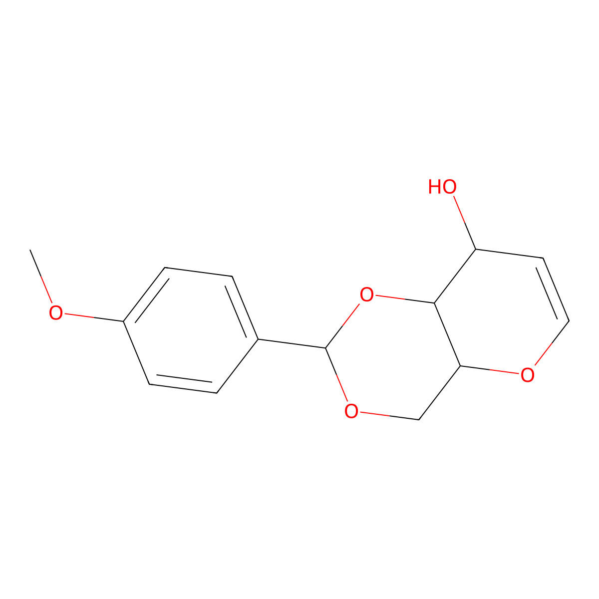 4,6-O-(4-Methoxybenzylidene)-D-glucal molecular structure, CAS 312623-79-3