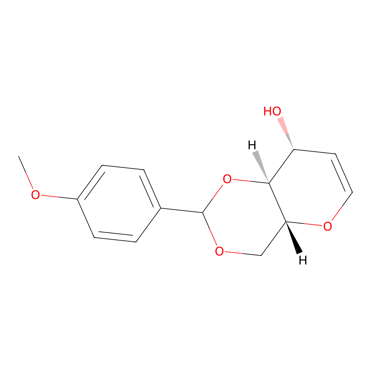 4,6-O-(4-Methoxybenzylidene)-D-glucal molecular structure, CAS 312623-79-3