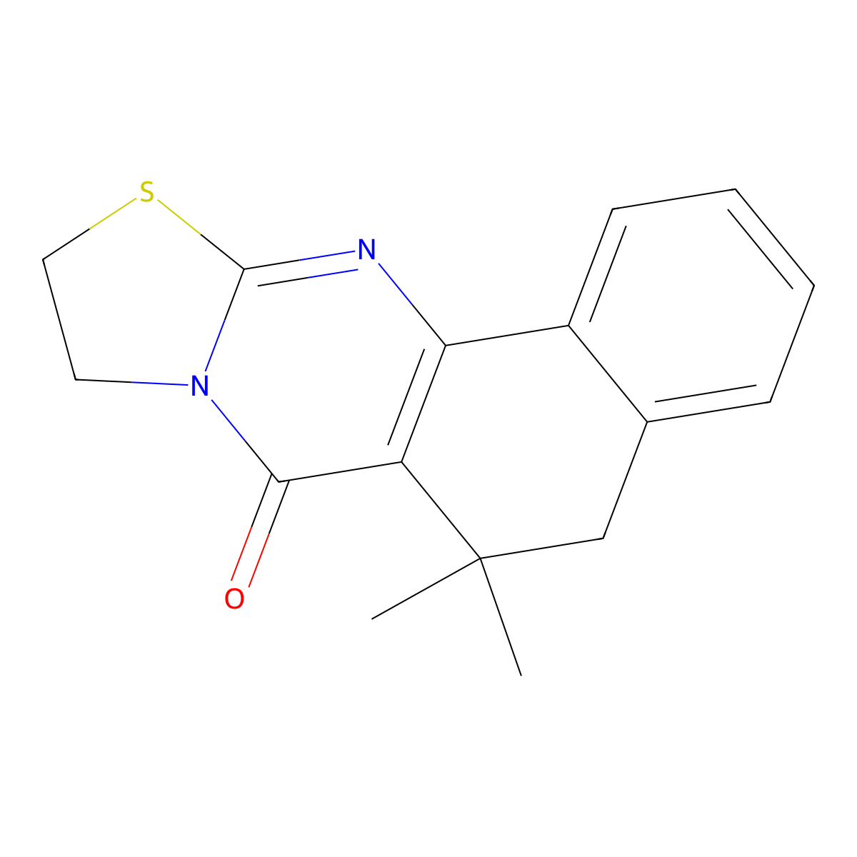 6,6-dimethyl-5,6,9,10-tetrahydro-7H-benzo[h][1,3]thiazolo[2,3-b]quinazolin-7-one molecular structure, CAS 312625-95-9