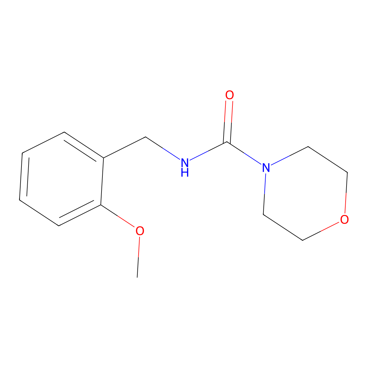 N-[(2-methoxyphenyl)methyl]morpholine-4-carboxamide molecular structure, CAS 312628-58-3