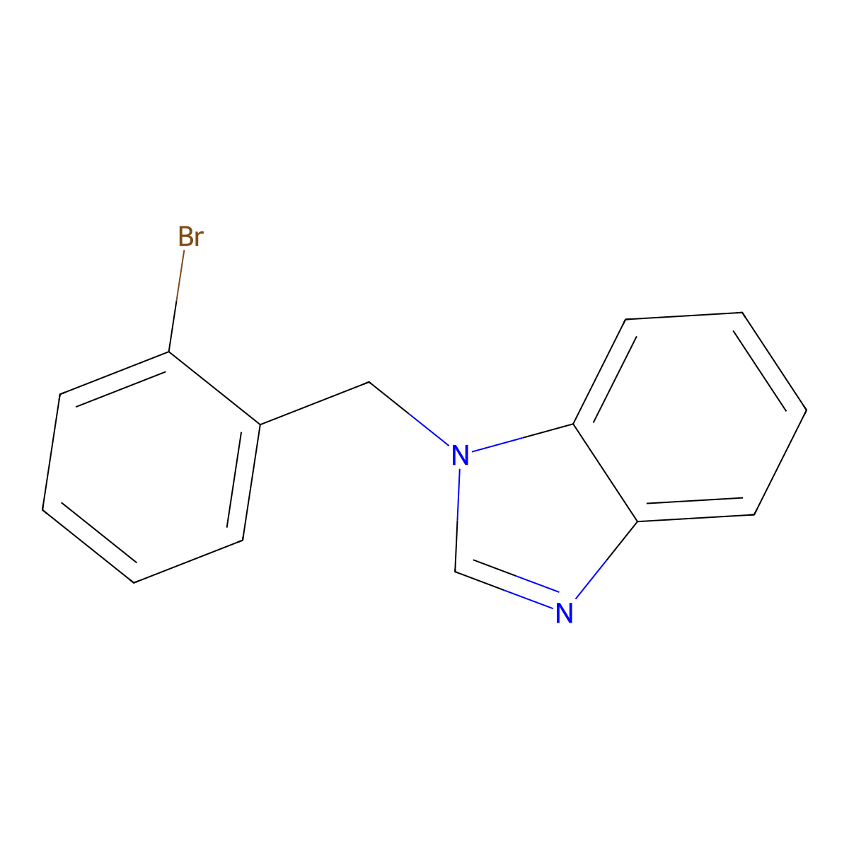 1-(2-bromobenzyl)-1H-benzimidazole molecular structure, CAS 312631-76-8