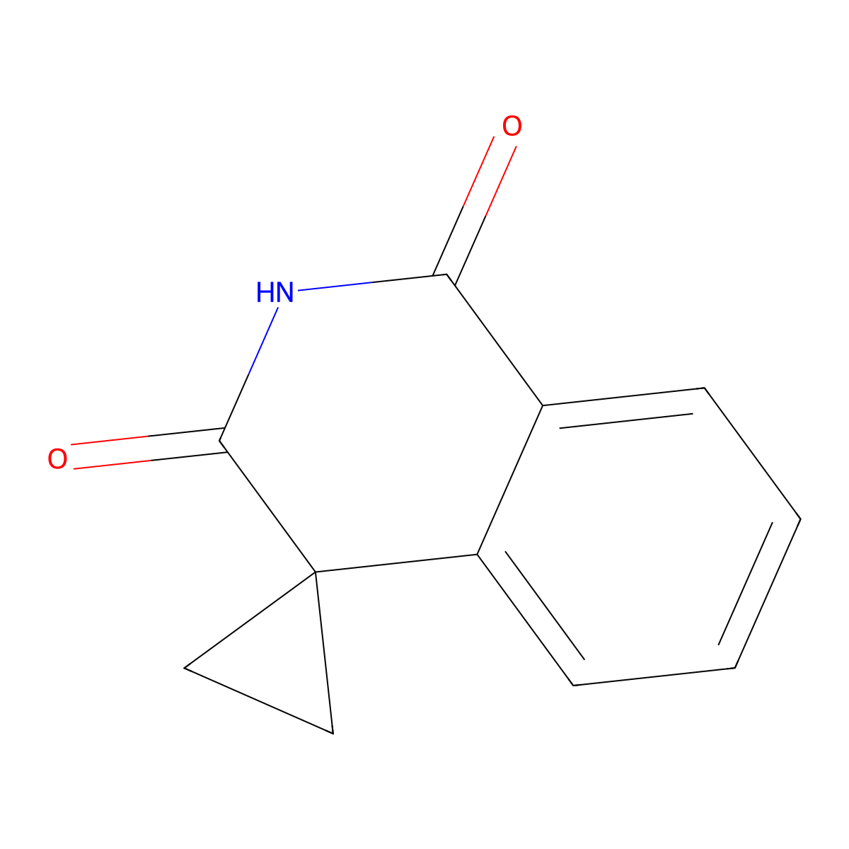 2',3'-dihydro-1'H-spiro(cyclopropane-1,4'-isoquinoline)-1',3'-dione molecular structure, CAS 31267-07-9