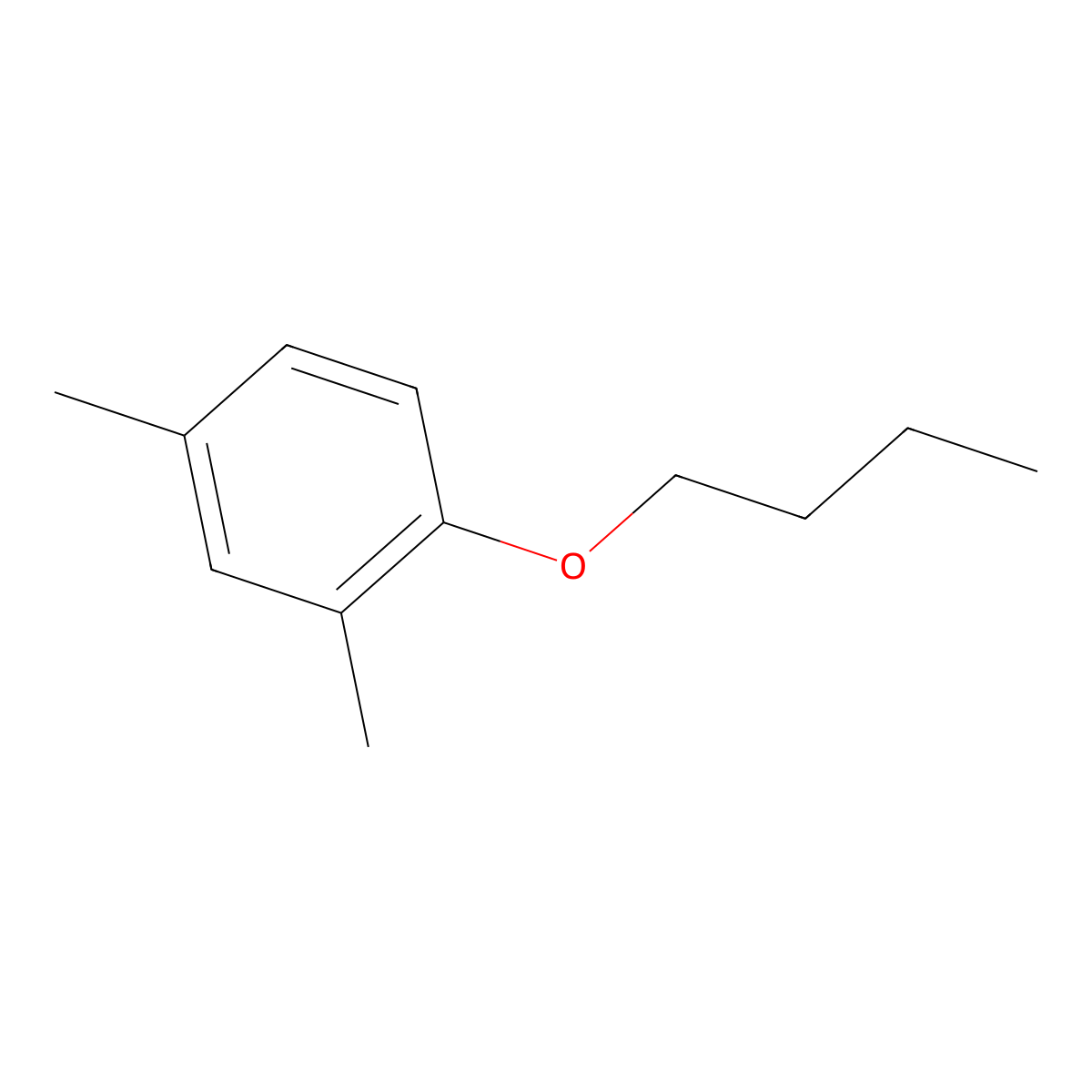 1-Butoxy-2,4-dimethylbenzene molecular structure, CAS 31268-68-5