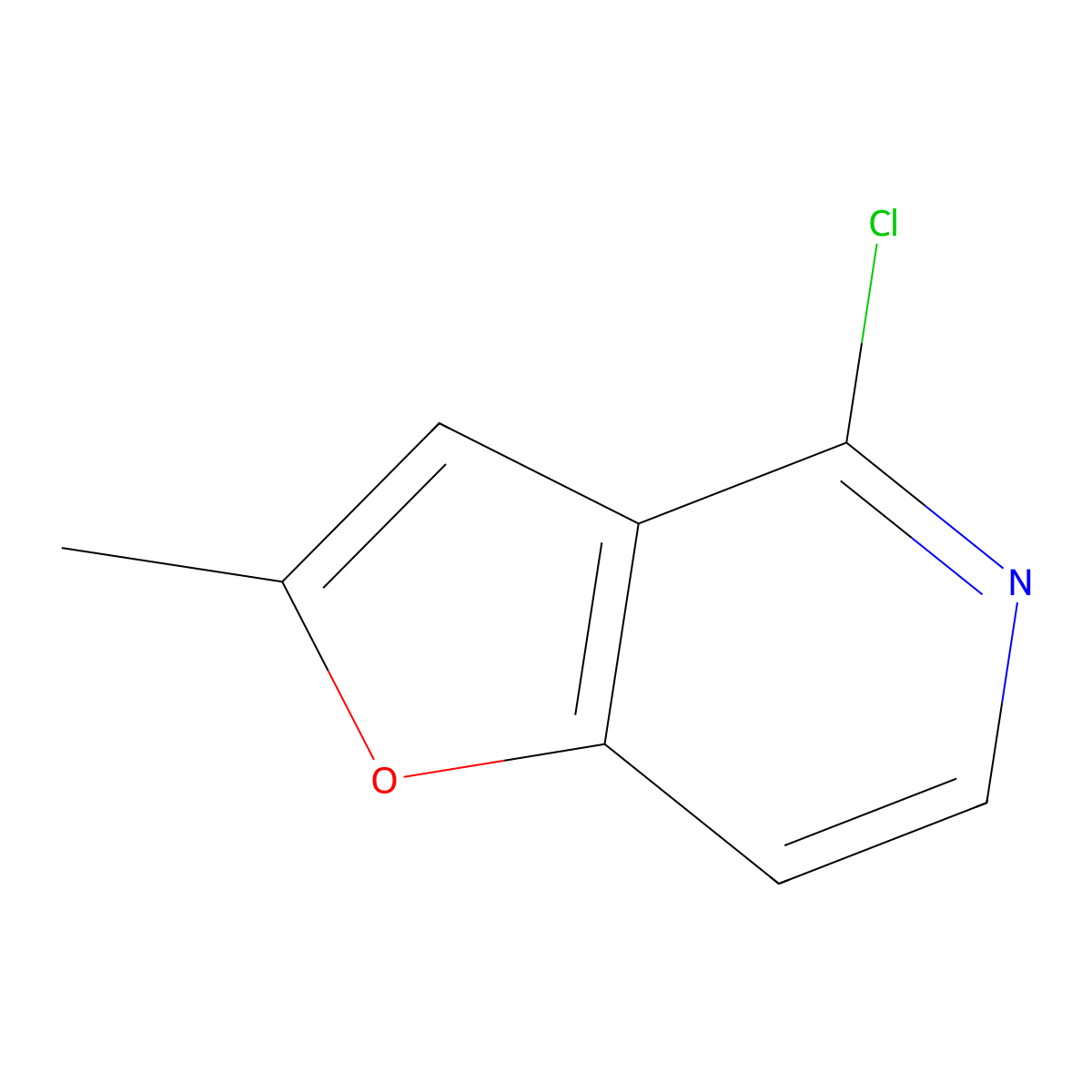 4-Chloro-2-methylfuro[3,2-c]pyridine molecular structure, CAS 31270-81-2