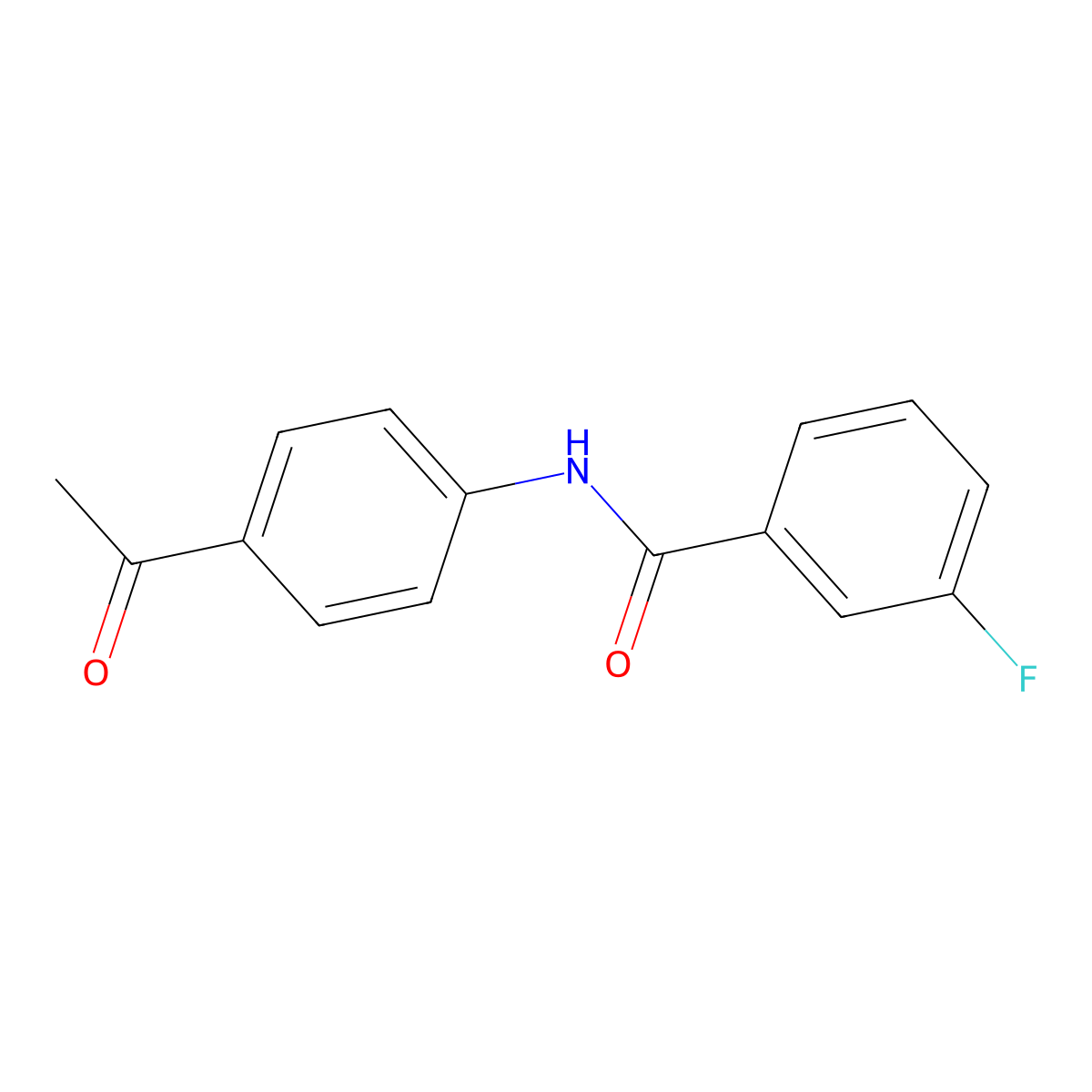 N-(4-acetylphenyl)-3-fluorobenzamide molecular structure, CAS 312703-73-4