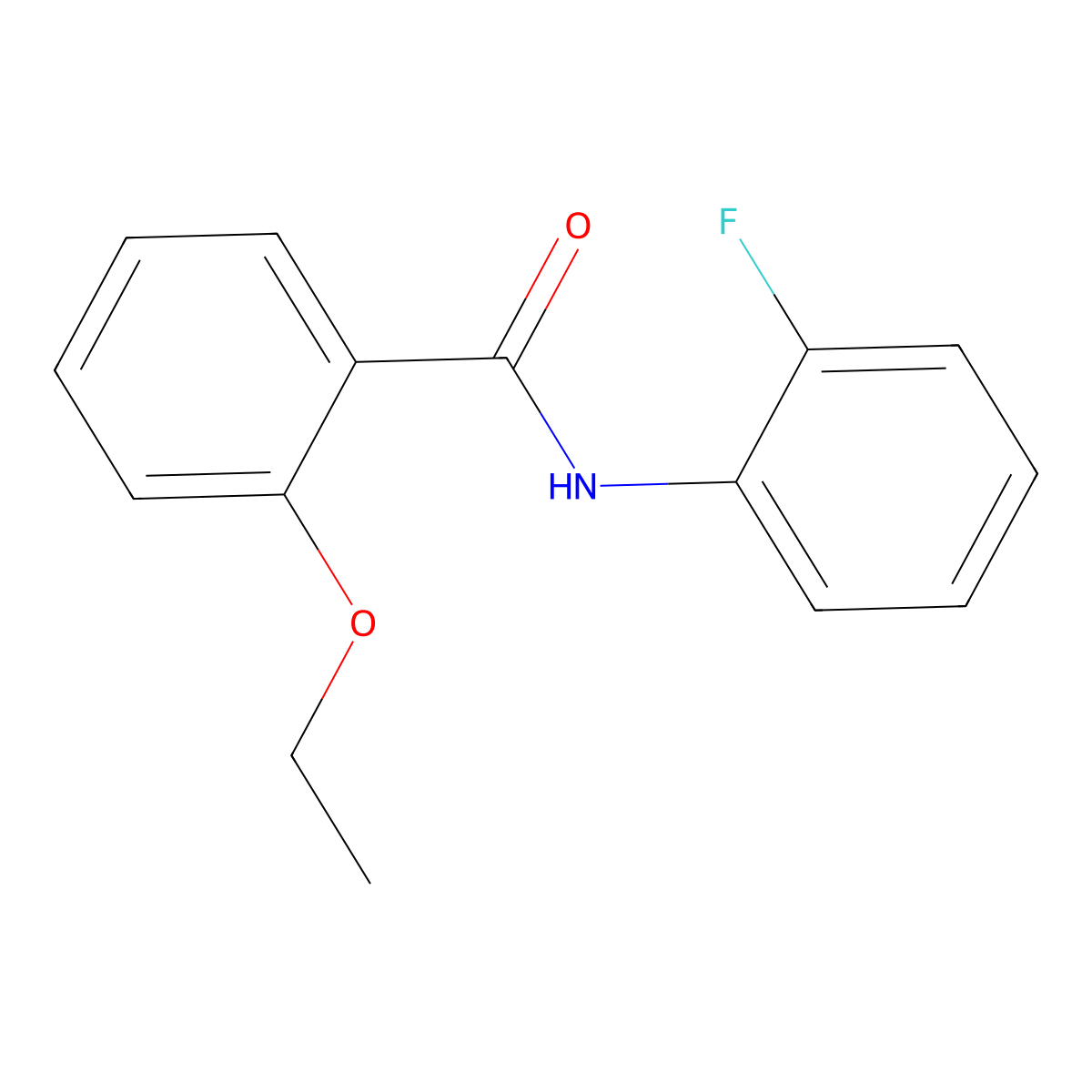 2-ethoxy-N-(2-fluorophenyl)benzamide molecular structure, CAS 312704-06-6