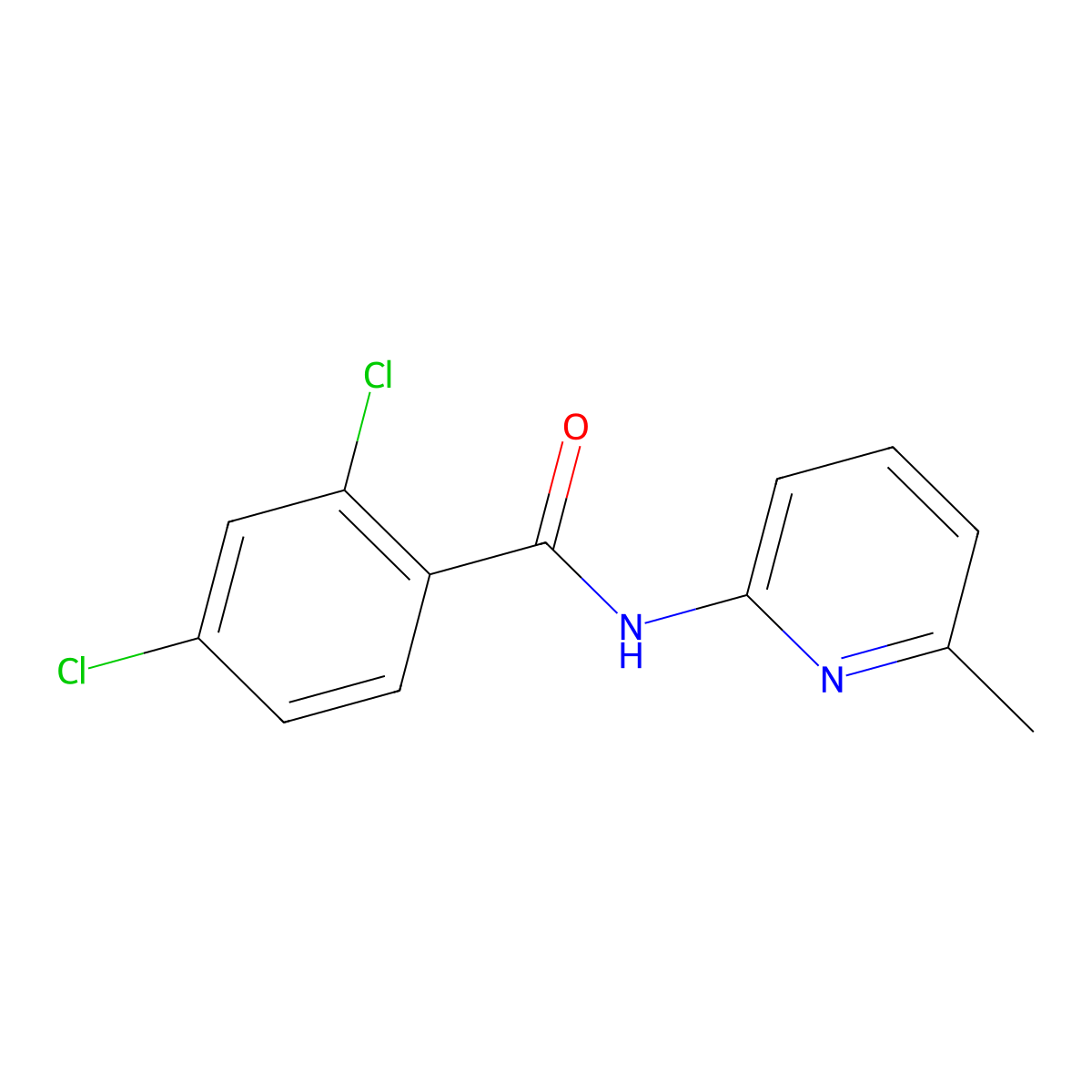 2,4-Dichloro-N-(6-methyl-2-pyridinyl)benzamide molecular structure, CAS 312704-46-4