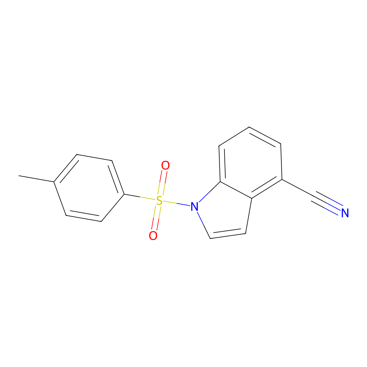 1-Tosyl-1H-indole-4-carbonitrile molecular structure, CAS 31271-86-0