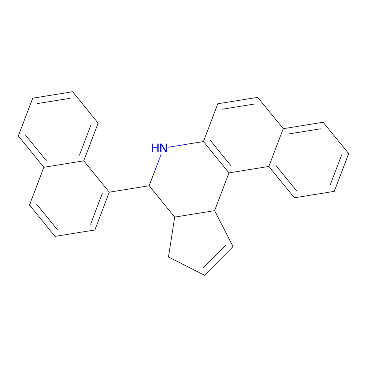 4-(1-naphthyl)-3a,4,5,11c-tetrahydro-3H-benzo[f]cyclopenta[c]quinoline molecular structure, CAS 312713-67-0