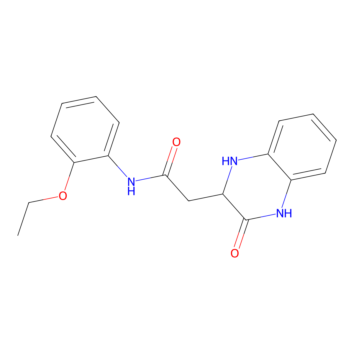 N-(2-Ethoxy-phenyl)-2-(3-oxo-1,2,3,4-tetrahydro-quinoxalin-2-yl)-acetamide molecular structure, CAS 312713-89-6