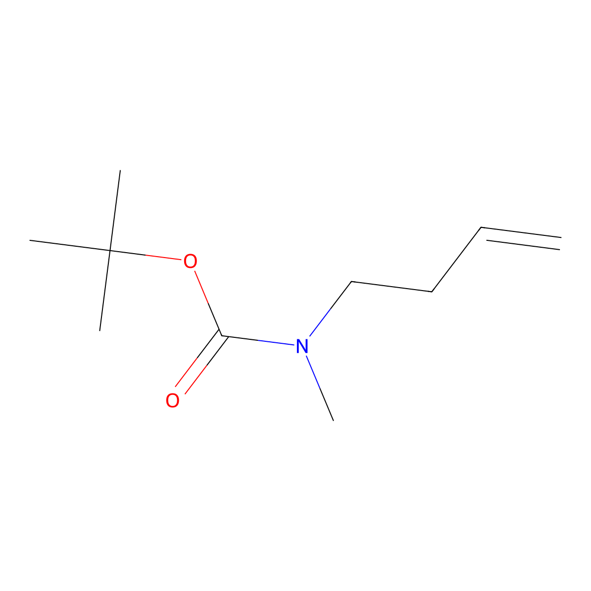 tert-butyl N-(but-3-en-1-yl)-N-methylcarbamate molecular structure, CAS 312728-28-2