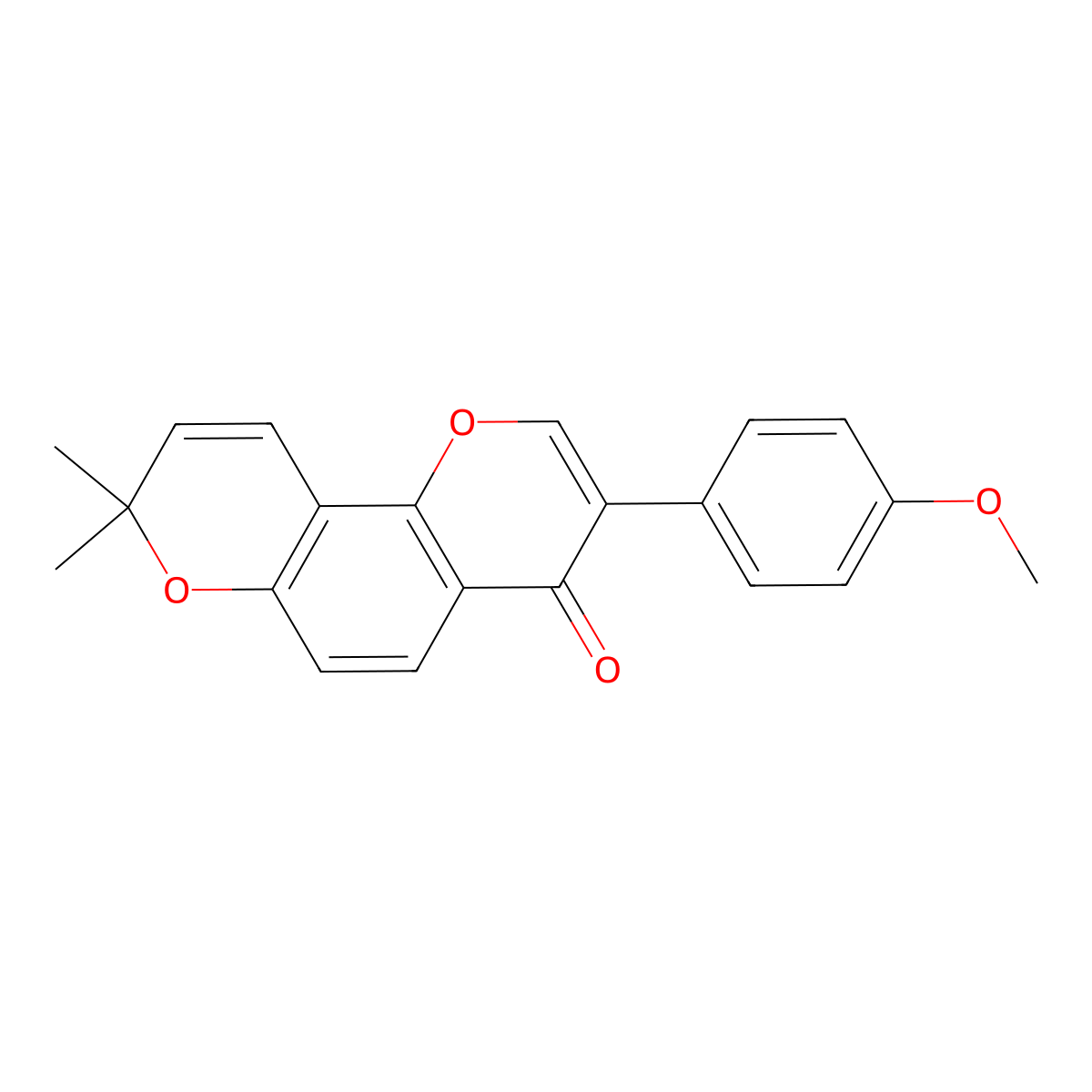 Calopogoniumisoflavone A molecular structure, CAS 31273-64-0