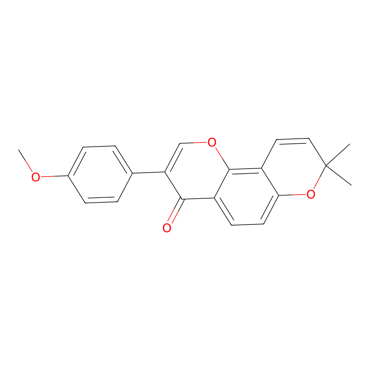 Calopogoniumisoflavone A molecular structure, CAS 31273-64-0