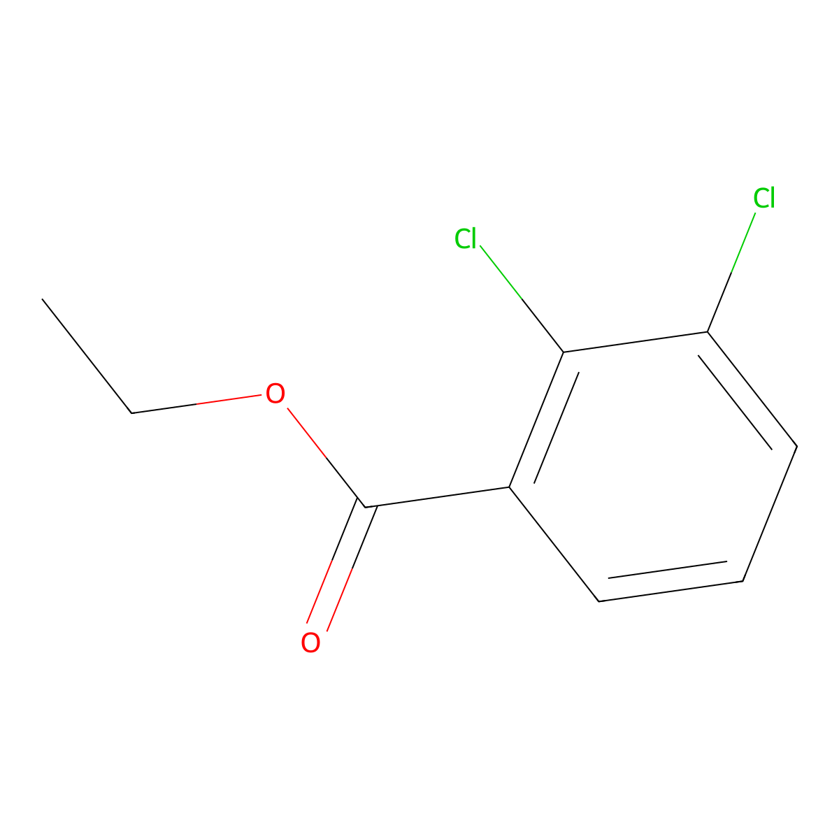 Ethyl 2,3-dichlorobenzoate molecular structure, CAS 31273-66-2