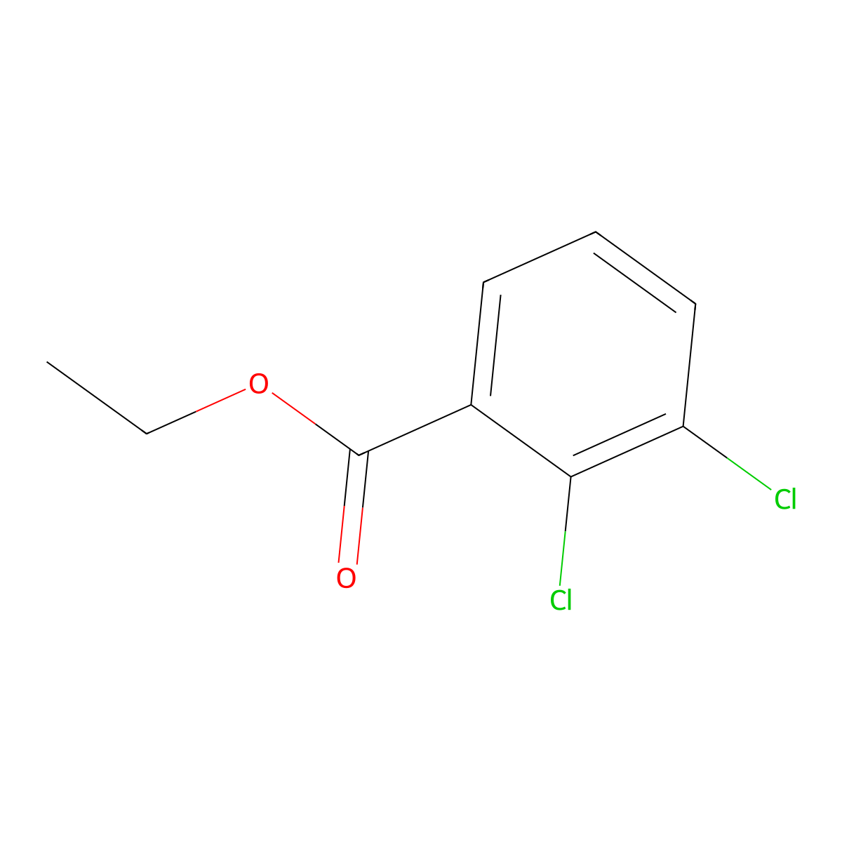 Ethyl 2,3-dichlorobenzoate molecular structure, CAS 31273-66-2