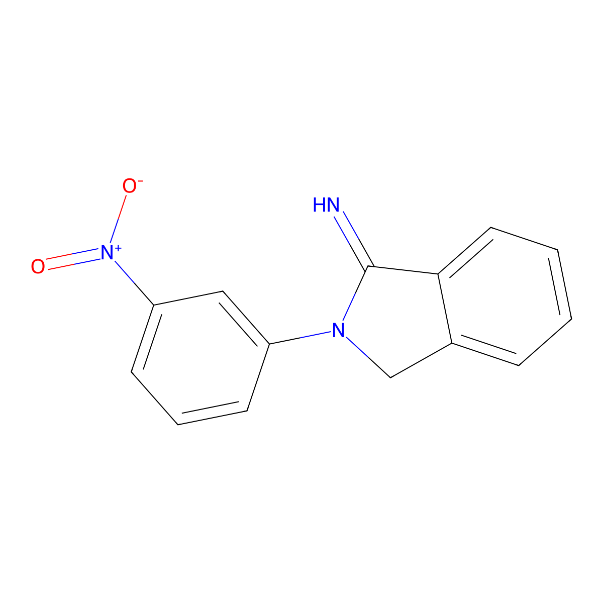 2-(3-Nitrophenyl)isoindolin-1-imine molecular structure, CAS 312732-70-0