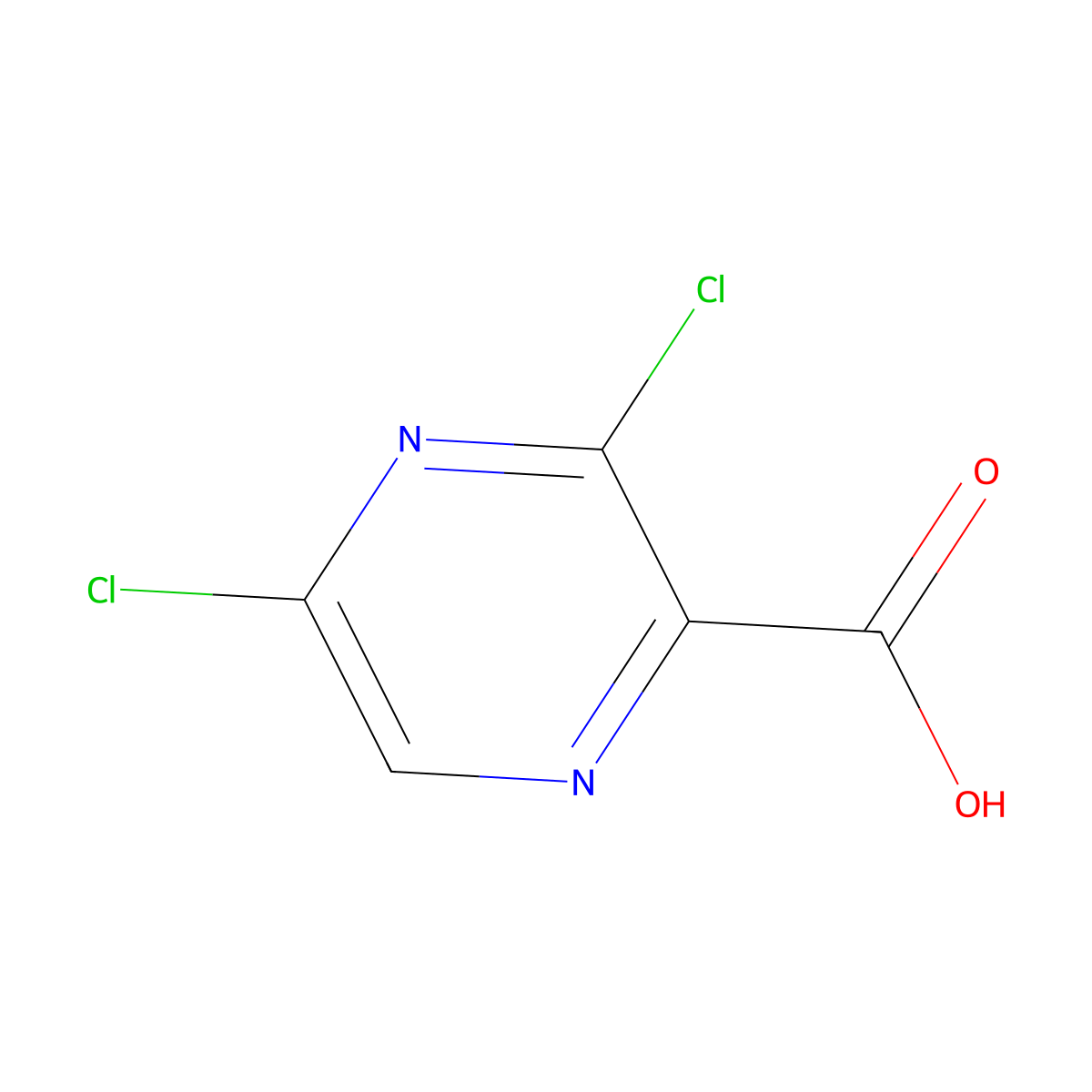 3,5-Dichloropyrazine-2-carboxylic acid molecular structure, CAS 312736-49-5