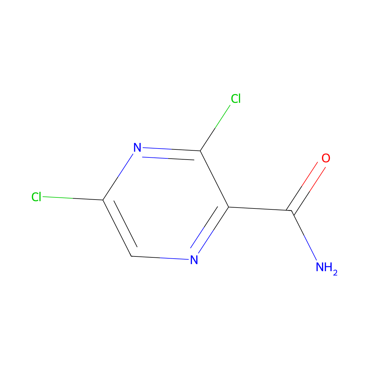 3,5-Dichloropyrazine-2-carboxamide molecular structure, CAS 312736-50-8