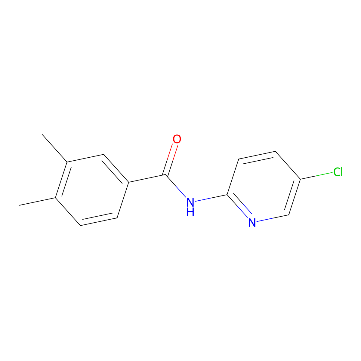 N-(5-chloropyridin-2-yl)-3,4-dimethylbenzamide molecular structure, CAS 312741-82-5