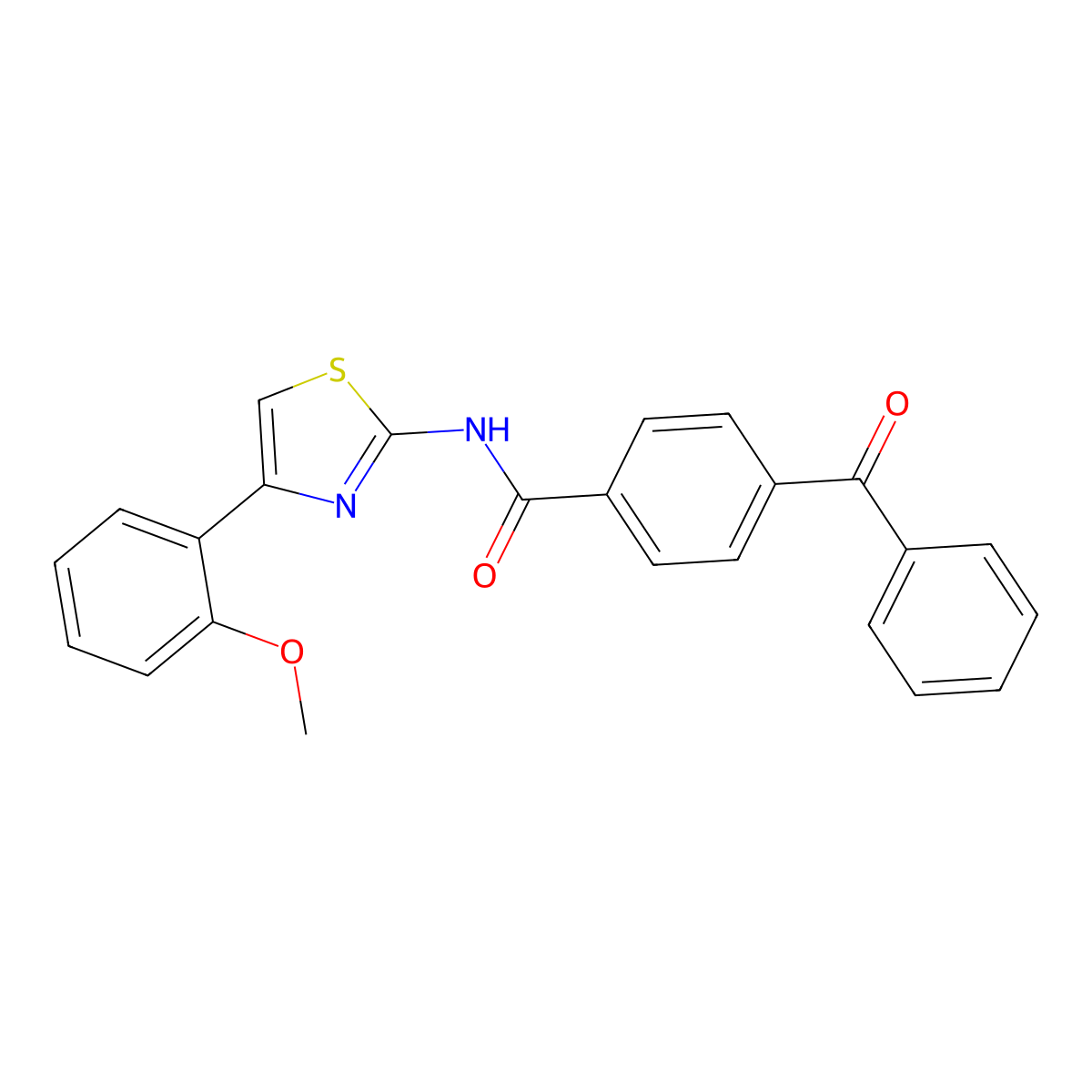 4-benzoyl-N-[4-(2-methoxyphenyl)-1,3-thiazol-2-yl]benzamide molecular structure, CAS 312743-81-0
