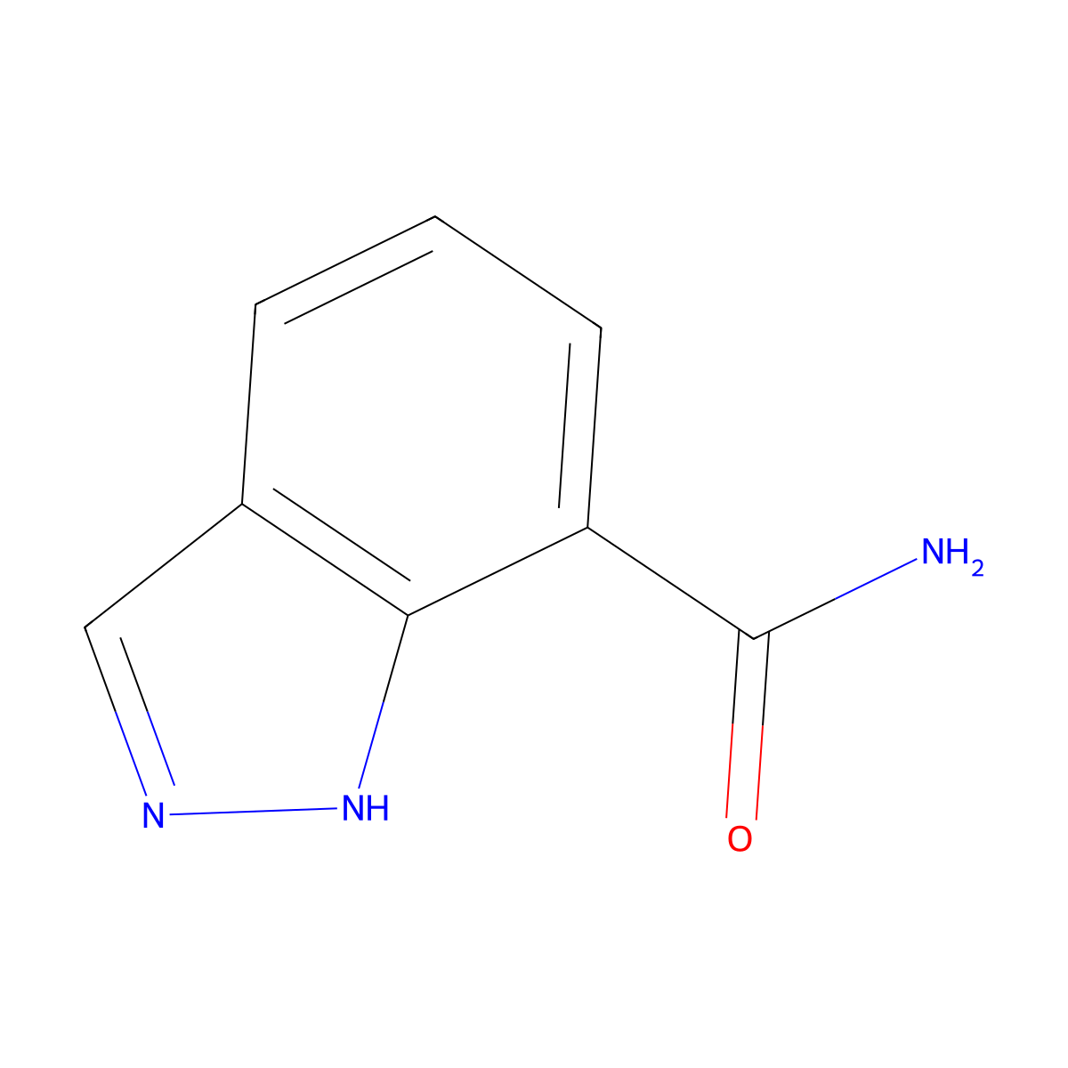 1H-Indazole-7-carboxamide molecular structure, CAS 312746-74-0