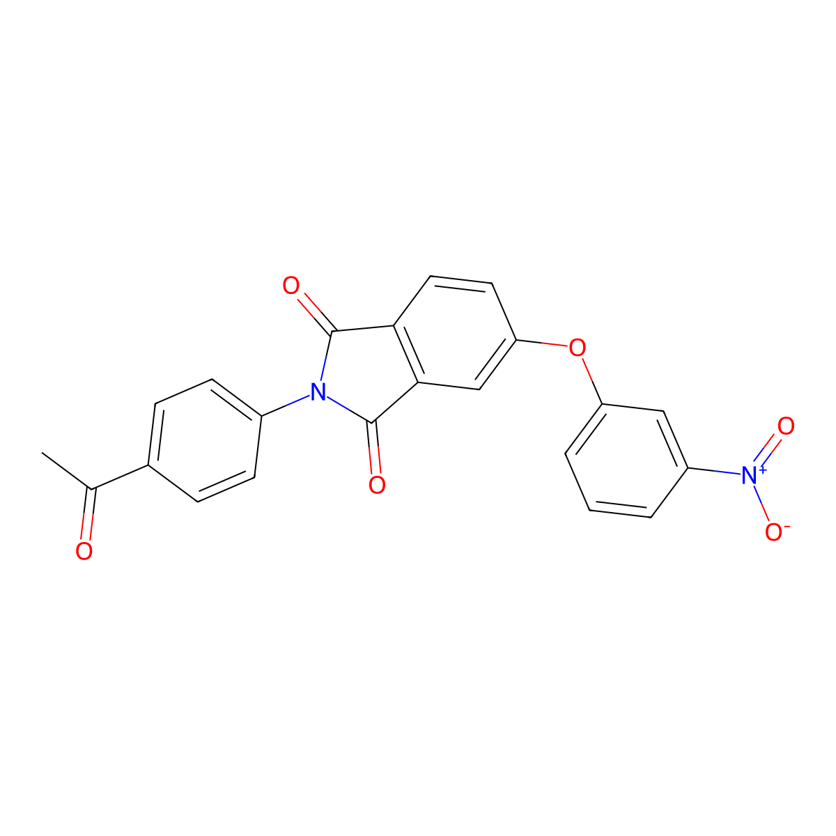 2-(4-Acetylphenyl)-5-(3-nitrophenoxy)isoindole-1,3-dione molecular structure, CAS 312746-98-8