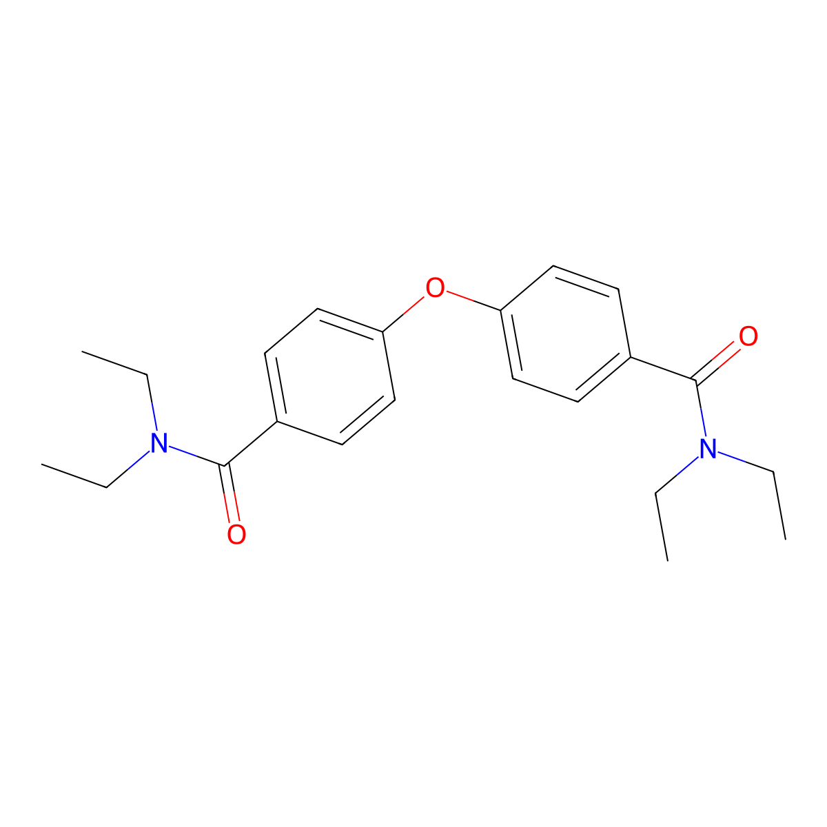 4,4'-Oxybis(N,N-diethylbenzamide) molecular structure, CAS 312748-94-0