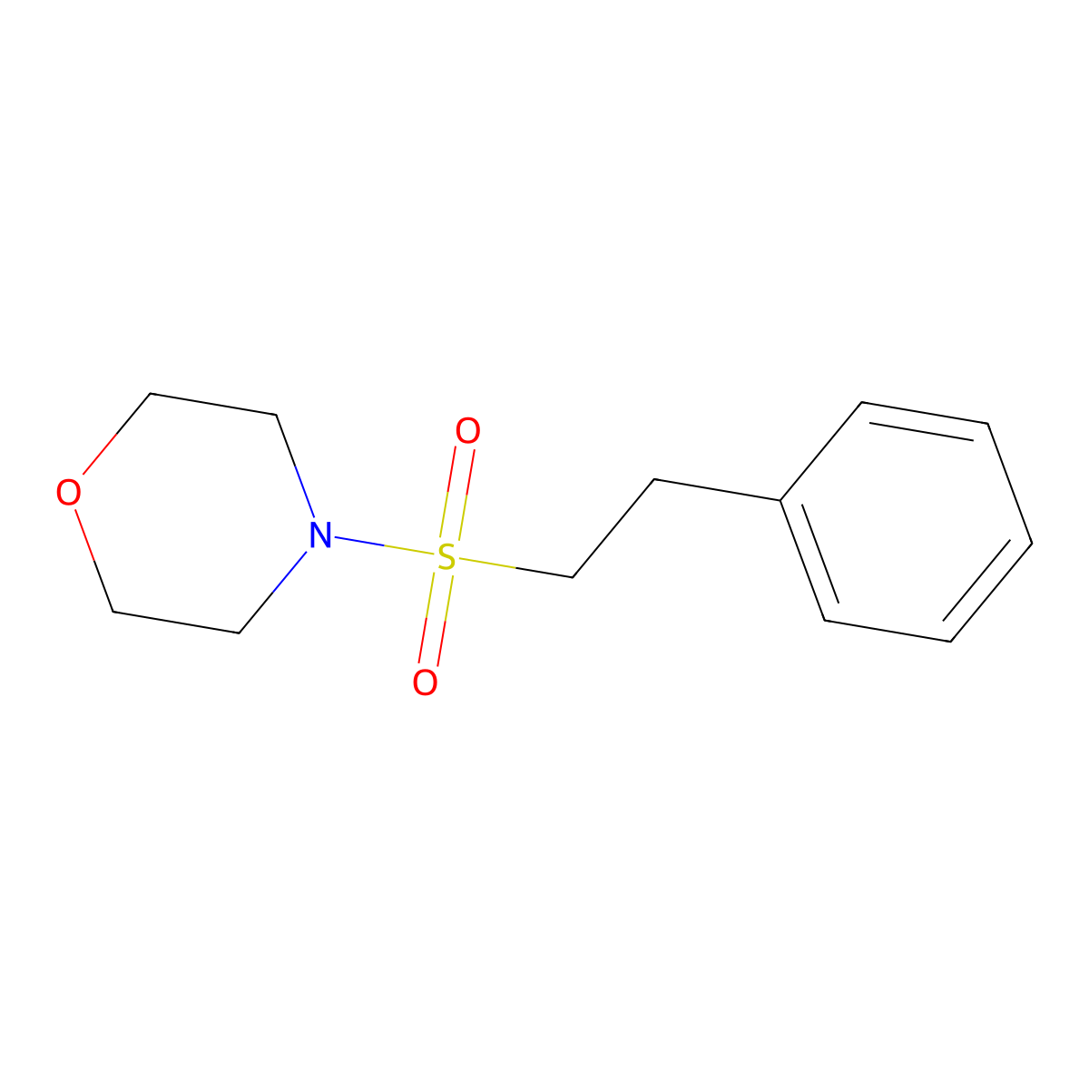 4-[(2-Phenylethane)sulfonyl]morpholine molecular structure, CAS 312749-65-8