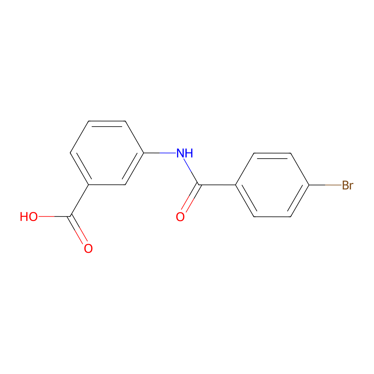 3-(4-Bromobenzamido)benzoic acid molecular structure, CAS 312749-77-2