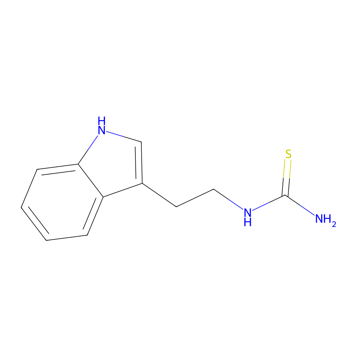 [2-(1H-Indol-3-yl)-ethyl]-thiourea molecular structure, CAS 312751-53-4