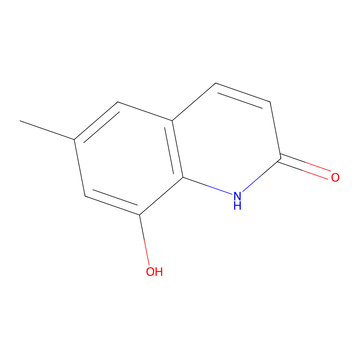 8-Hydroxy-6-methylquinolin-2(1H)-one molecular structure, CAS 312753-44-9