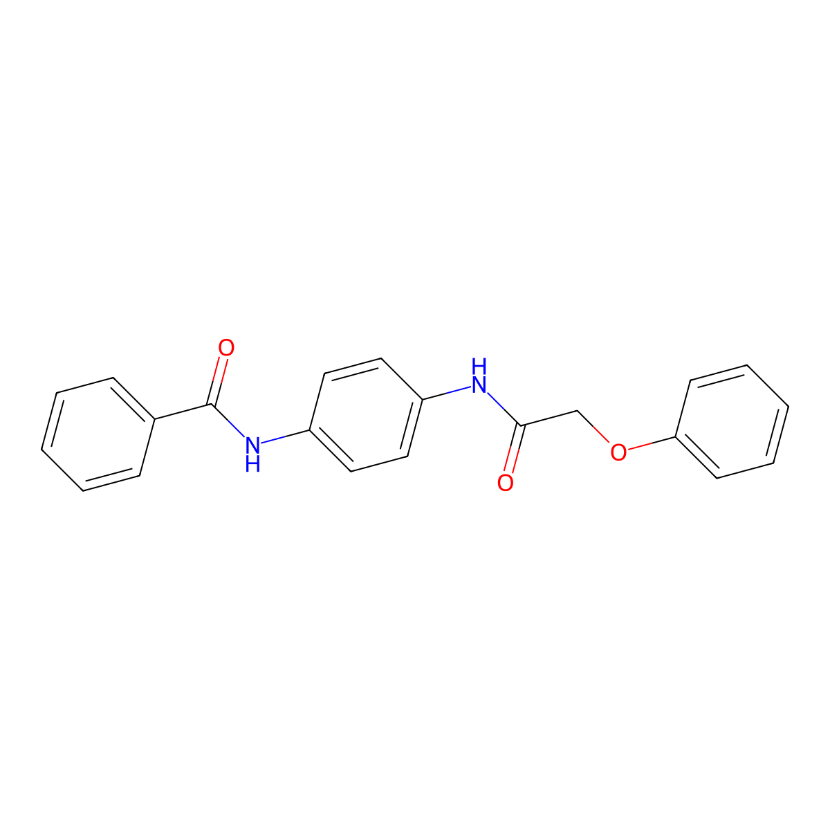 N-[4-[(2-phenoxyacetyl)amino]phenyl]benzamide molecular structure, CAS 312755-44-5