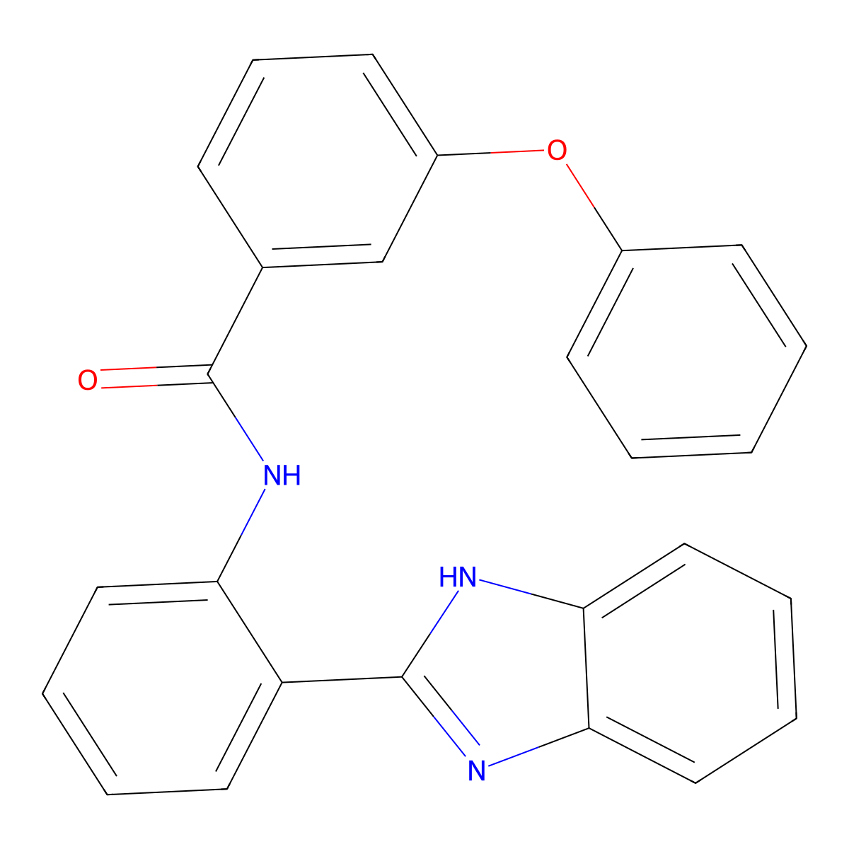 N-(2-(1H-benzo[d]imidazol-2-yl)phenyl)-3-phenoxybenzamide molecular structure, CAS 312756-21-1