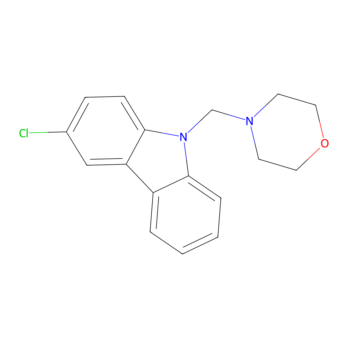 4-[(3-Chlorocarbazol-9-yl)methyl]morpholine molecular structure, CAS 312757-59-8